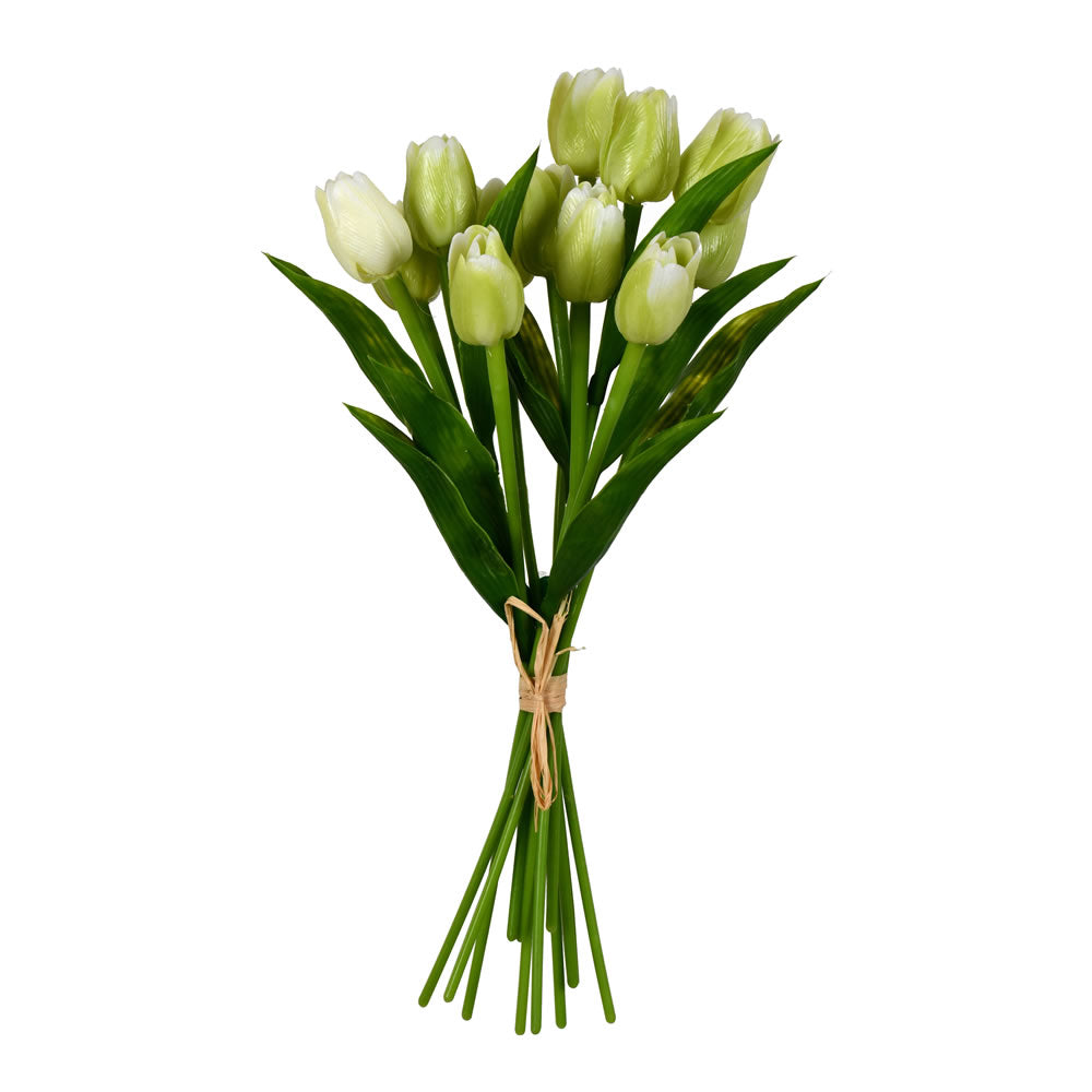 Vickerman 14" Artificial Green Tulip Bundle 2 per pack