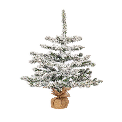 Vickerman 24" Flocked Anoka Pine Artificial Christmas Tree Unlit