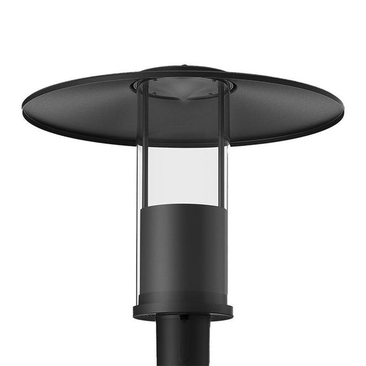 Westgate Top-Hat Garden Post-Top Selectable 12/20/30/40W 30/40/50K, 2-3/8 Poles, 85D Beam, Bk, Outdoor Lighting, 12W/20W/30W/40W, 100 Lumens/W, 30K/40K/50K, Black Finish