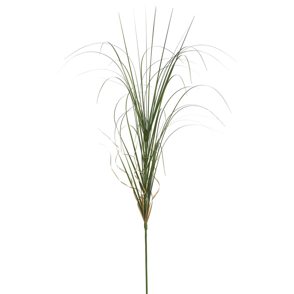 Vickerman 36" PVC Artificial Green Curled Grass Spray. Includes 6 sprays per pack.
