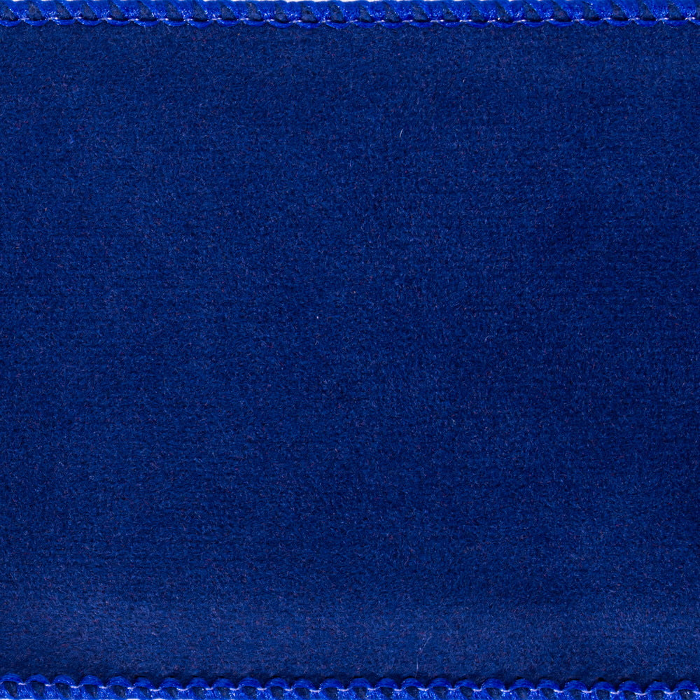 Vickerman 2.5" x 10 Yards Blue Faux Suede Ribbon