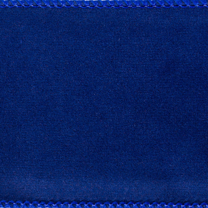 Vickerman 2.5" x 10 Yards Blue Faux Suede Ribbon