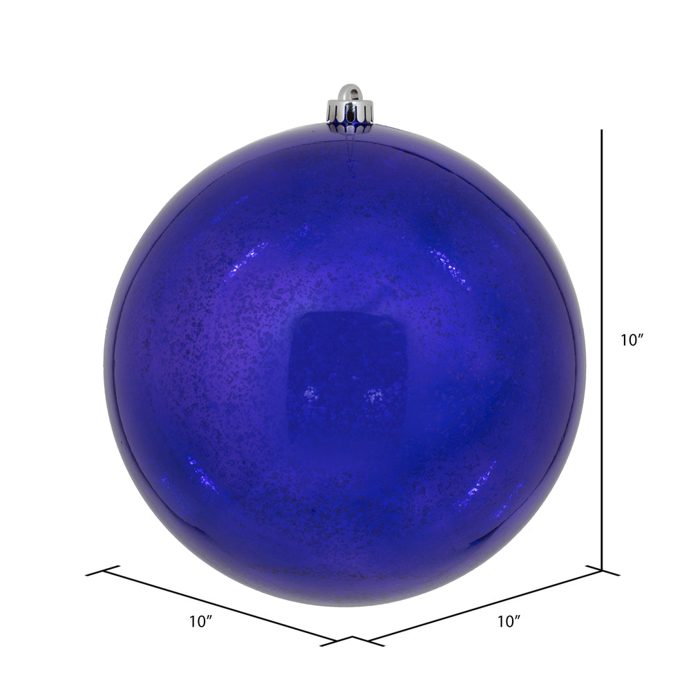 Vickerman 10" Purple Shiny Mercury Ball Ornament