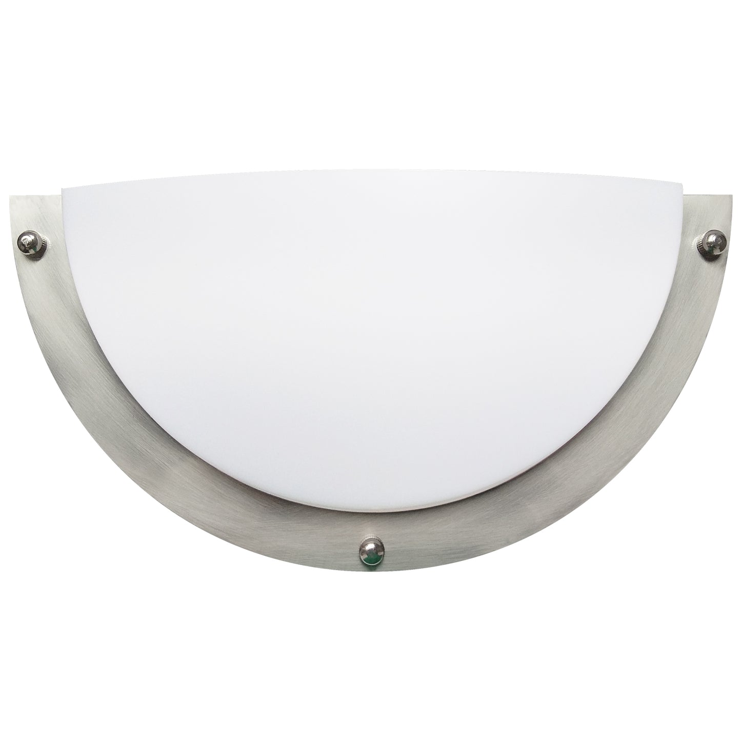 Sunlite 49201 12-Inch Half Moon Wall Sconce Light Fixture, 12W, 840 Lumens, Dimmable LED Wall Light, Color Selectable 30K/40K/50K, Indoor Wall Sconce, ETL Listed Energy Star, Title-24, Brushed Nickel Finish