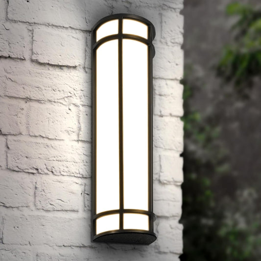 ASD Lighting LED Outdoor Wall Sconce 18" 20W 120-277V CCT Selectable 3000/4000/5000K Oil Rubbed Bronze ETL Energy Star