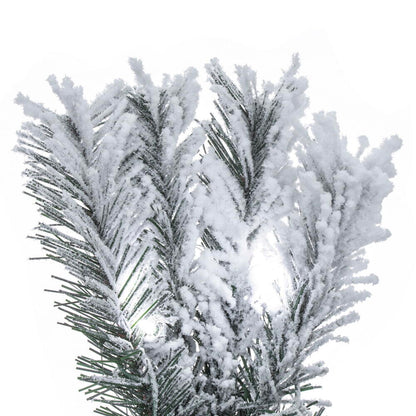 Vickerman 36" Flocked Alaskan Pine Artificial Christmas Tree Pure White LED  lights