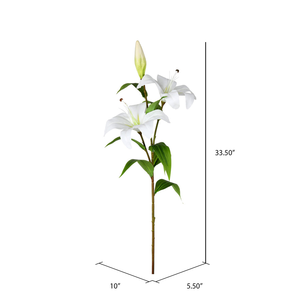 Vickerman 33.5" Artificial Lily Spray