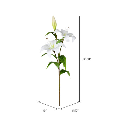 Vickerman 33.5" Artificial Lily Spray