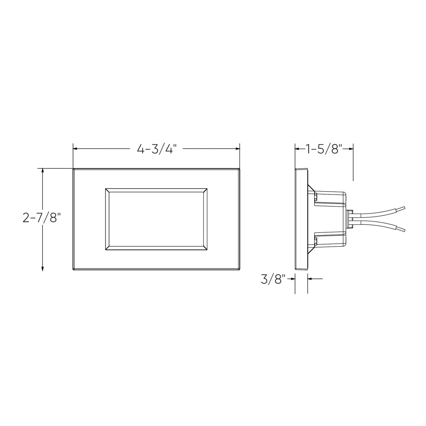 Dals Lighting Ascend Landscape Flat Horizontal Step Light 5CCT