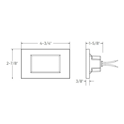 Dals Lighting Ascend Landscape Flat Horizontal Step Light 5CCT