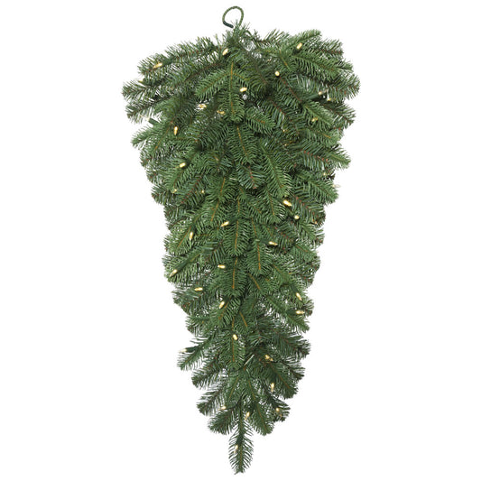 Vickerman 32" Grand Noble Spruce Artificial Christmas Tear Drop Warm White Dura-lit LED Lights