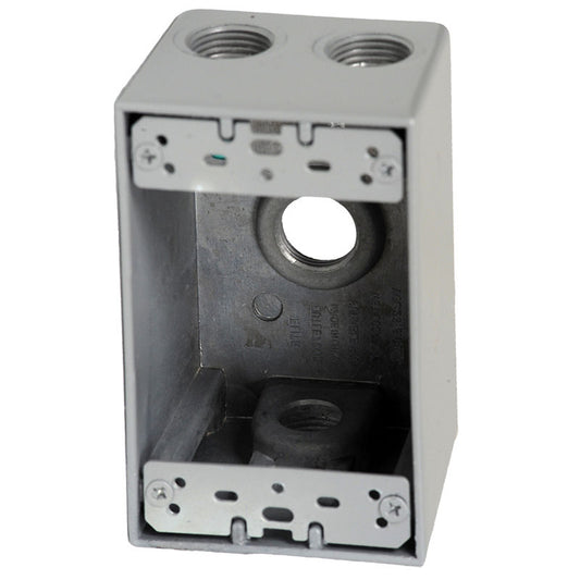 Westgate 3/4” Trade Size, 4 Outlet Holes, 23.8 Cu. In., Electrical Products, Gray Finish