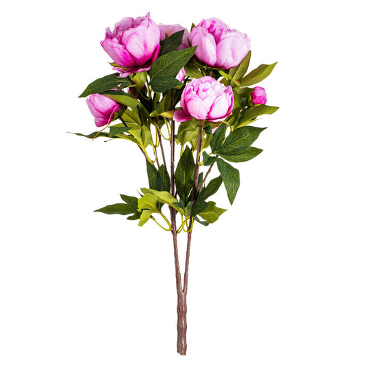 Vickerman 23" Artificial Cerise Peony Bush.
