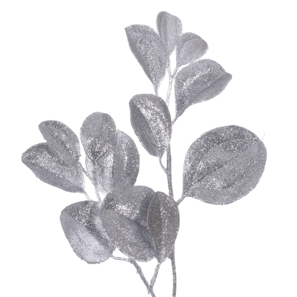 Vickerman 24" Silver Artificial Dogwood Glitter Wreath