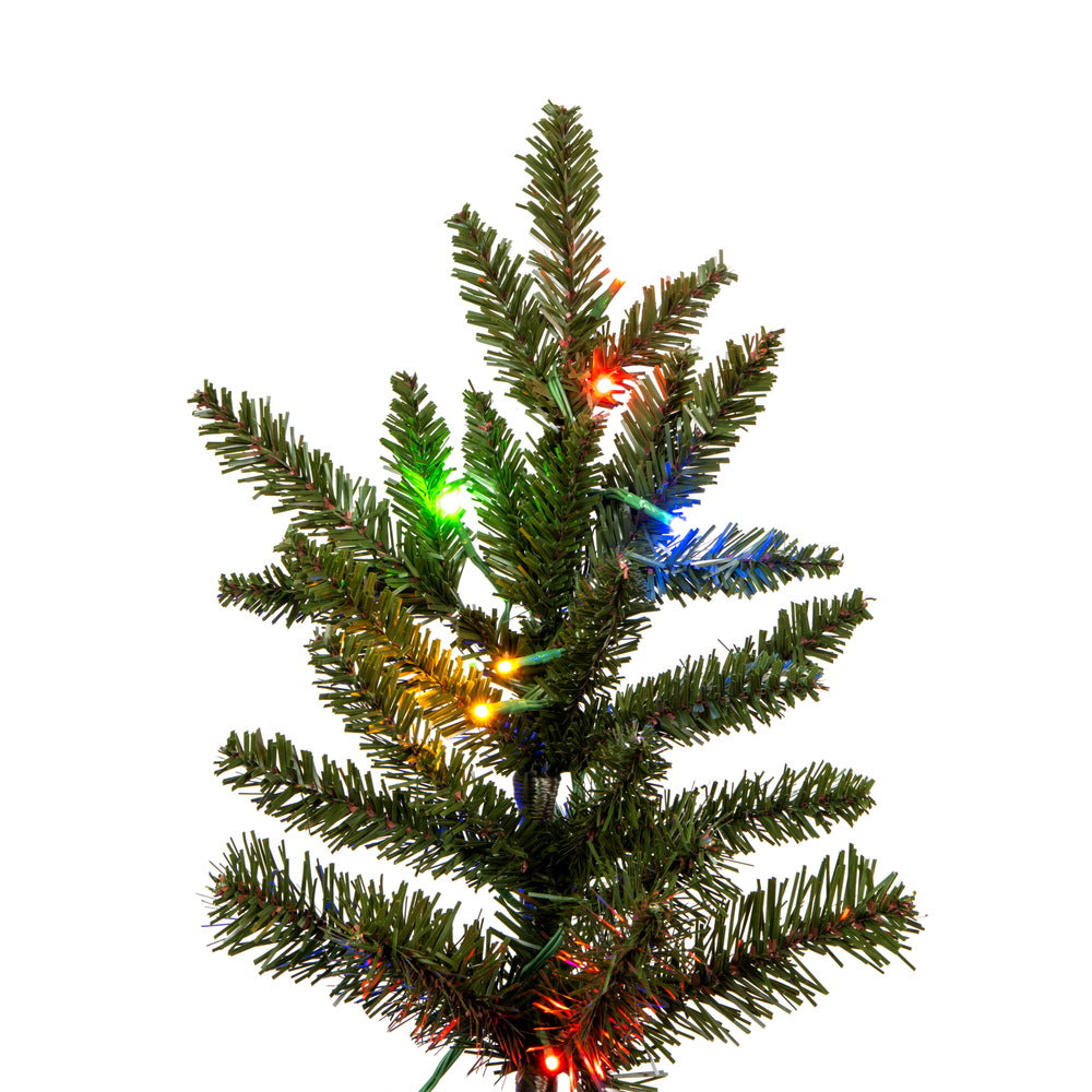 Vickerman 8.5' x 66" Natural Fraser Fir Artificial Christmas Tree 3mm LED Color Changing Lights