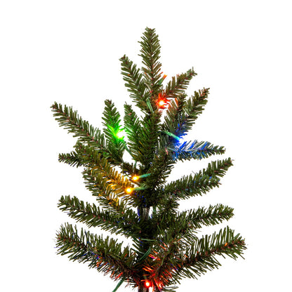 Vickerman 8.5' x 66" Natural Fraser Fir Artificial Christmas Tree 3mm LED Color Changing Lights
