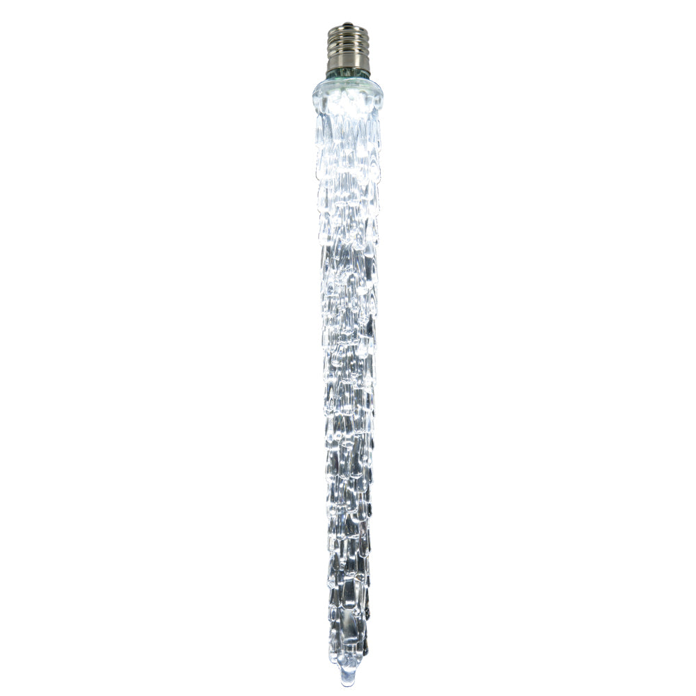 Vickerman 9" LED Cool White Falling Icicle Replacement Bulb