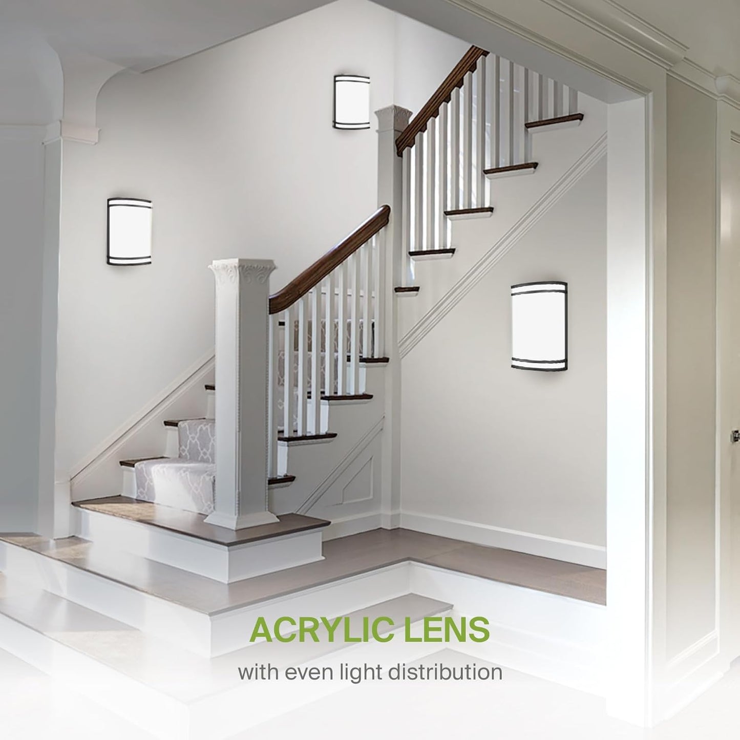 ASD Lighting LED Wall Sconce 15W 120V Triac 3000/4000/5000K Black ETL/4000/5000K Dimmable Black ETL