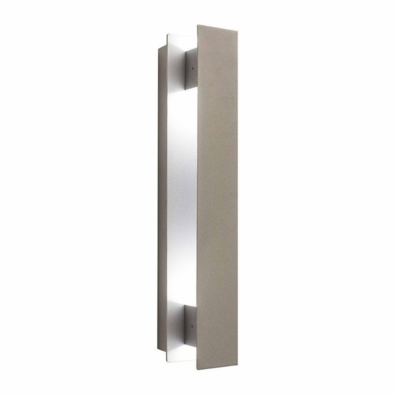 Westgate LED Wall Sconce Light, Outdoor Lighting, 10W(2.5Wx4), 900 Lumens, 3000K, Silver Finish