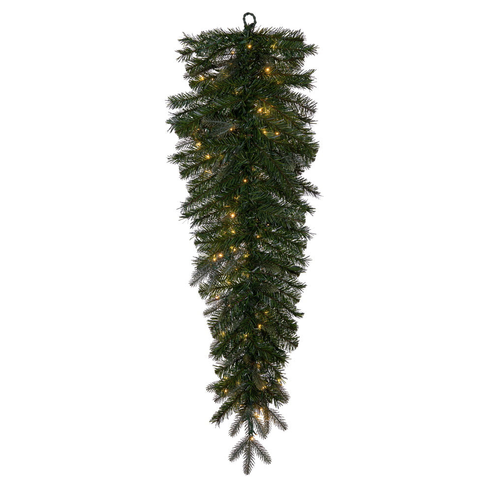Vickerman 48" Douglas Fir Artificial Pre-Lit Teardrop Warm White 3mm Low Voltage LED Wide Angle Lights.
