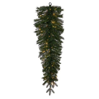Vickerman 48" Douglas Fir Artificial Pre-Lit Teardrop Warm White 3mm Low Voltage LED Wide Angle Lights.