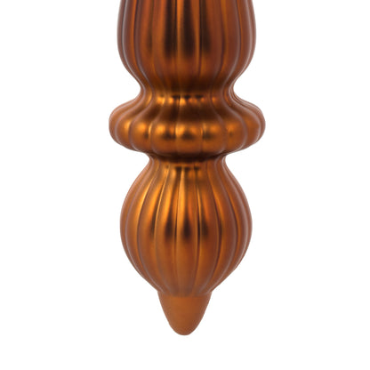 Vickerman 14" Copper Matte Finial Drop Christmas Ornament UV Treated with Drilled and Wired Cap 2 per bag