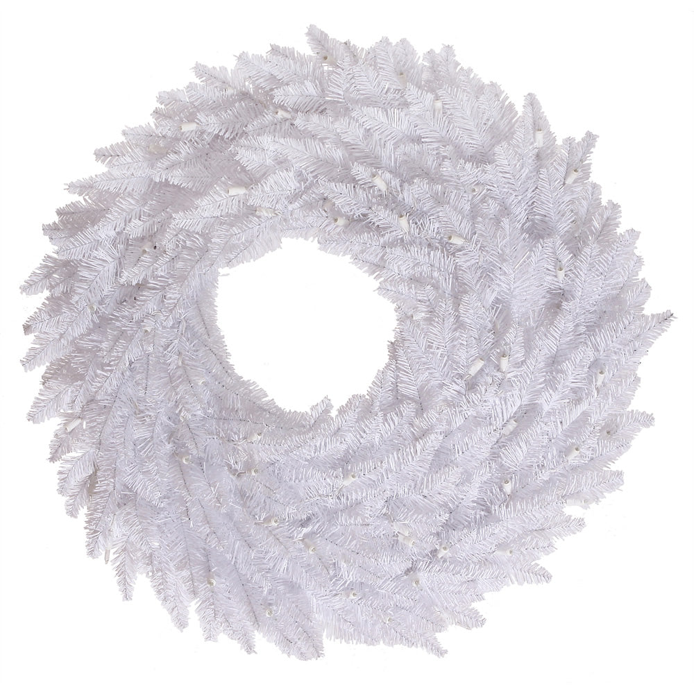 Vickerman 24" White Fir Artificial Christmas Wreath Unlit