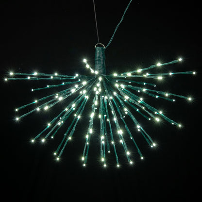 Vickerman 160Lt x 24" Green Starburst Pure White 5mm LED Lights.