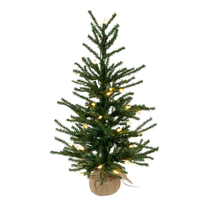 Vickerman 24" Angel Pine Artificial Christmas Tree Warm White Dura-lit LED Lights