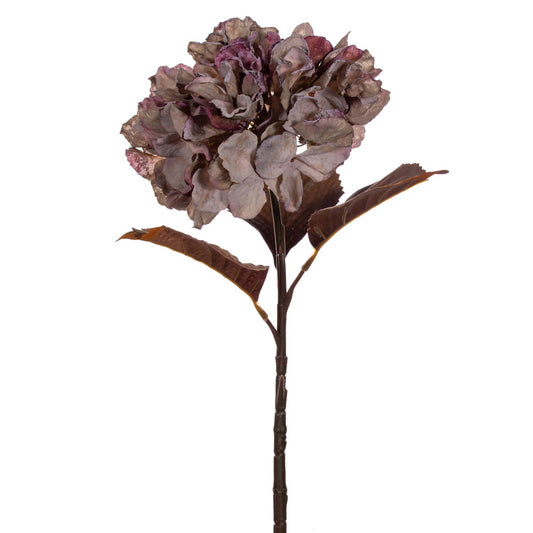 Vickerman 18.5" Plum Green Artificial Dried Hydrangea Spray 2 per Bag.
