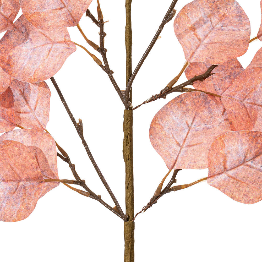 Vickerman 32" Peach Artificial Silver Dollar Eucalyptus Leaf Spray 3 per bag.