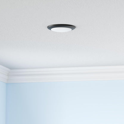 ASD Lighting LED Disk Light 6" 15W 120V CCT Selectable 2700/3000/3500/4000/5000K Dimmable Black UL Energy Star 6pack
