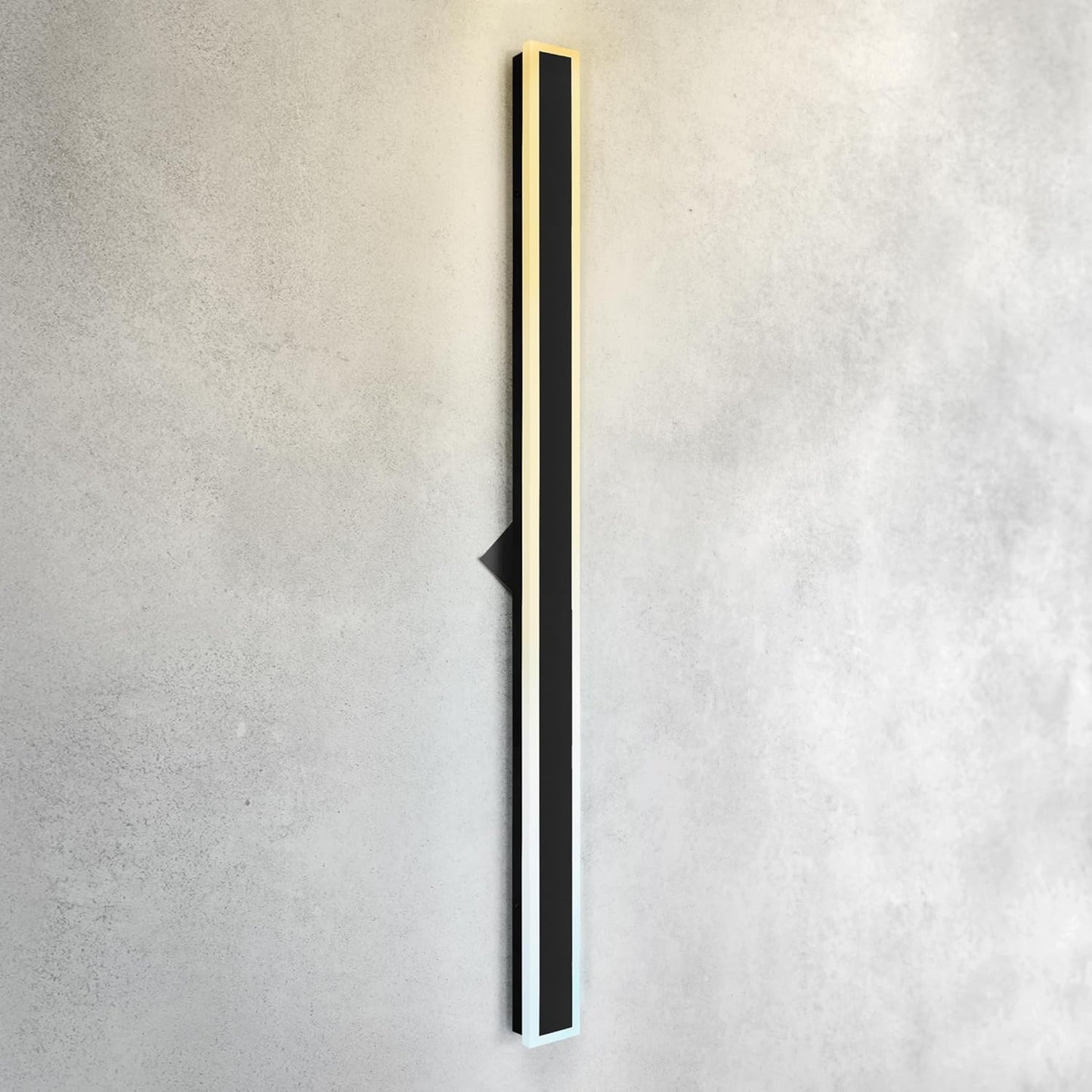 ASD Lighting LED Outdoor Wall Sconce Narrow design 72" 40W 120-277V CCT Selectable 3000/4000/5000K Dimmable Black ETL