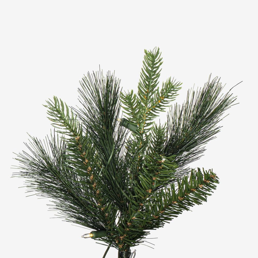 Vickerman 9' x 49" Southern Mixed Spruce Artificial Christmas Tree with Warm White LED Lights.