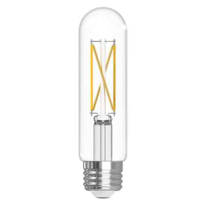 Bulbrite LED Filament 5.1 Watt Dimmable Tubular T9 Light Bulb with Clear finish and Medium (E26) Base - 3000K Soft White Light, 500 Lumens