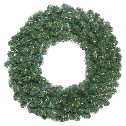 Vickerman 36" Oregon Fir Double Door Artificial Christmas Wreath in Halves Clear Dura-lit Incandescent Mini Lights