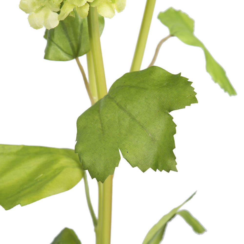 Vickerman 23.5'' Artificial Green Ball Flower Spray. Includes 2 sprays per pack.