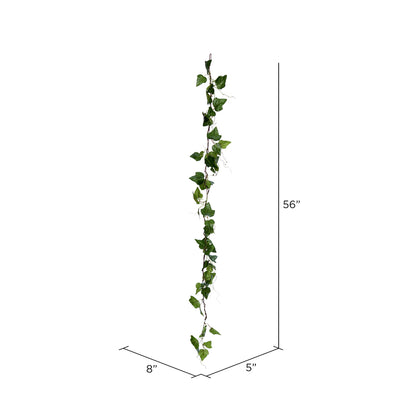 Vickerman 56" Artificial Green Ivy Garland Pack of 2