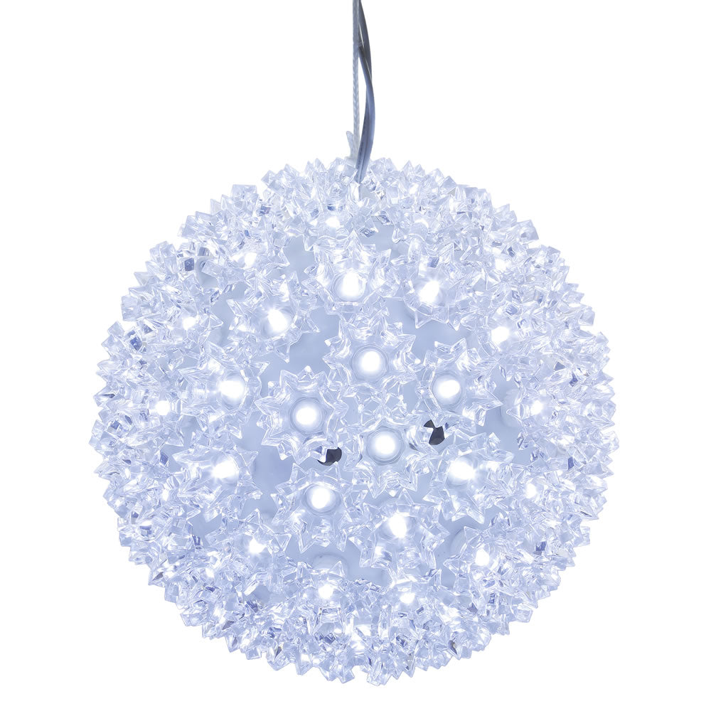 Vickerman 10" Starlight Sphere Christmas Ornament with 150 Cool White Wide Angle LED Lights