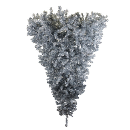 Vickerman 6' Silver Upside Down Half Artificial Christmas Tree Unlit