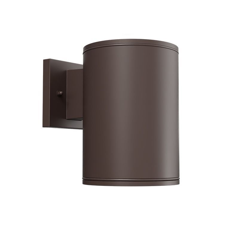 Westgate 6In Wall Cyl. Down Light 20W 30K/40K/50K - Bronze, Outdoor Lighting, 20W, 1600 Lumens, 3000K/4000K/5000K, Brushed Nickel Finish