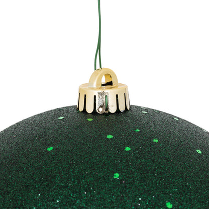 Vickerman 8" Midnight Green Sequin Ball Ornament