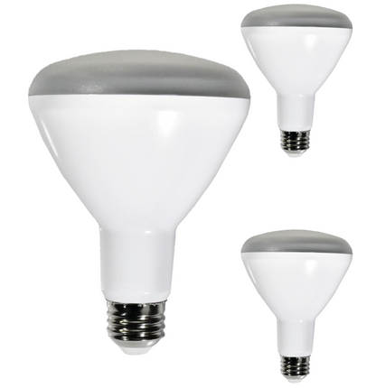 Damar BR30 LED Flood Light Bulb 8W 650 Lumen E26 Medium Base 5000K Bright White for Interior Home Decor Kitchen Recessed Can Light Bulbs 120V 110° Beam Angle Dimmable White Finish Pack of 3