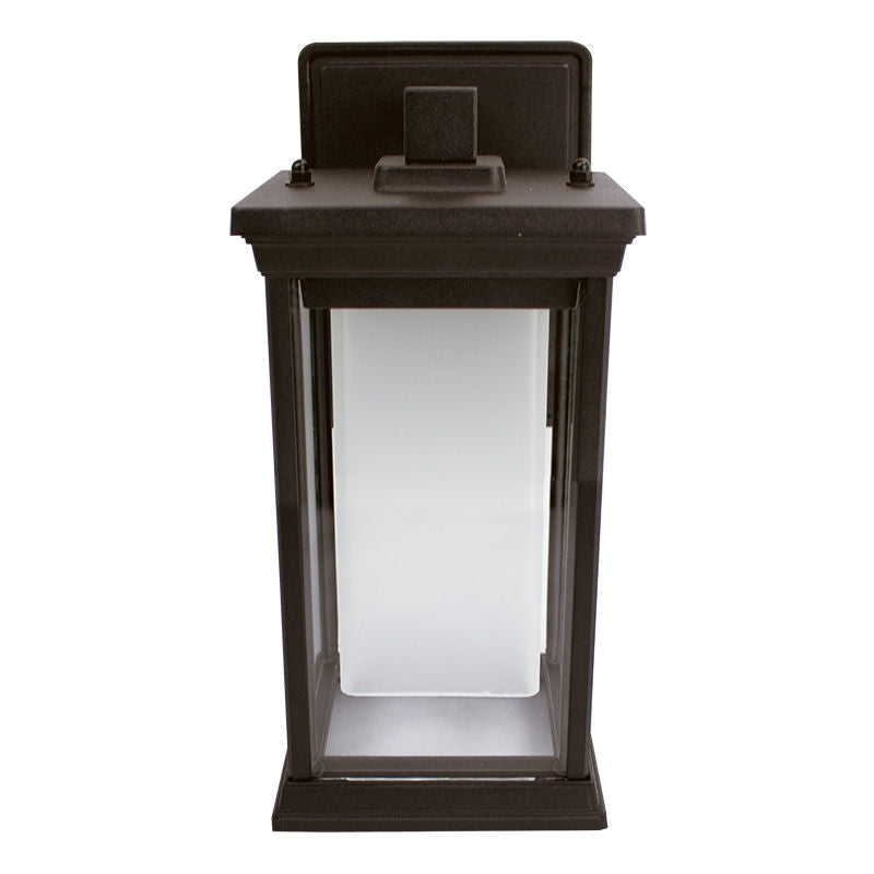 Westgate 14In N1 LED Outdoor Lantern Wall Sconce 20W 30/40/50K Frosted Lens Orb Photocell , Outdoor Lighting, 20W, 850 Lumens, 30K/40K/50K, Orb Finish