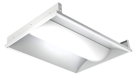 Westgate LED Direct-Indirect (Metal Housing+PC Lens) Troffers, AC 100~277V, Commercial Indoor Lighting, 50W, 5702 Lumens, 5000K, White Finish, 0~10V Dimmable