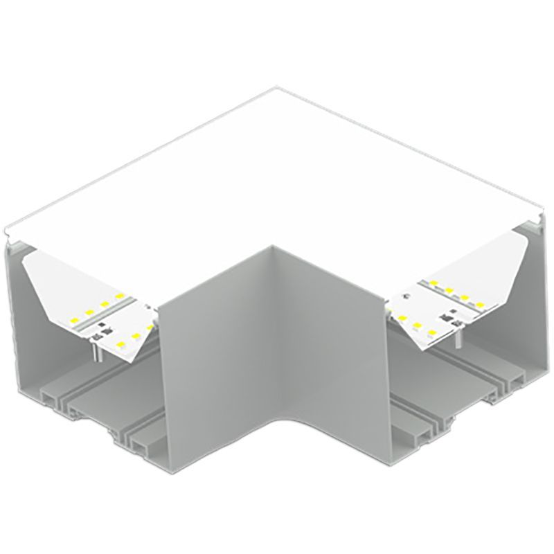 Westgate SCX6 L Corner MCTp, Commercial Indoor Lighting, 0, 0, 30K/35K/40K/50K, Sandy White Finish, 0~10V Dimmable