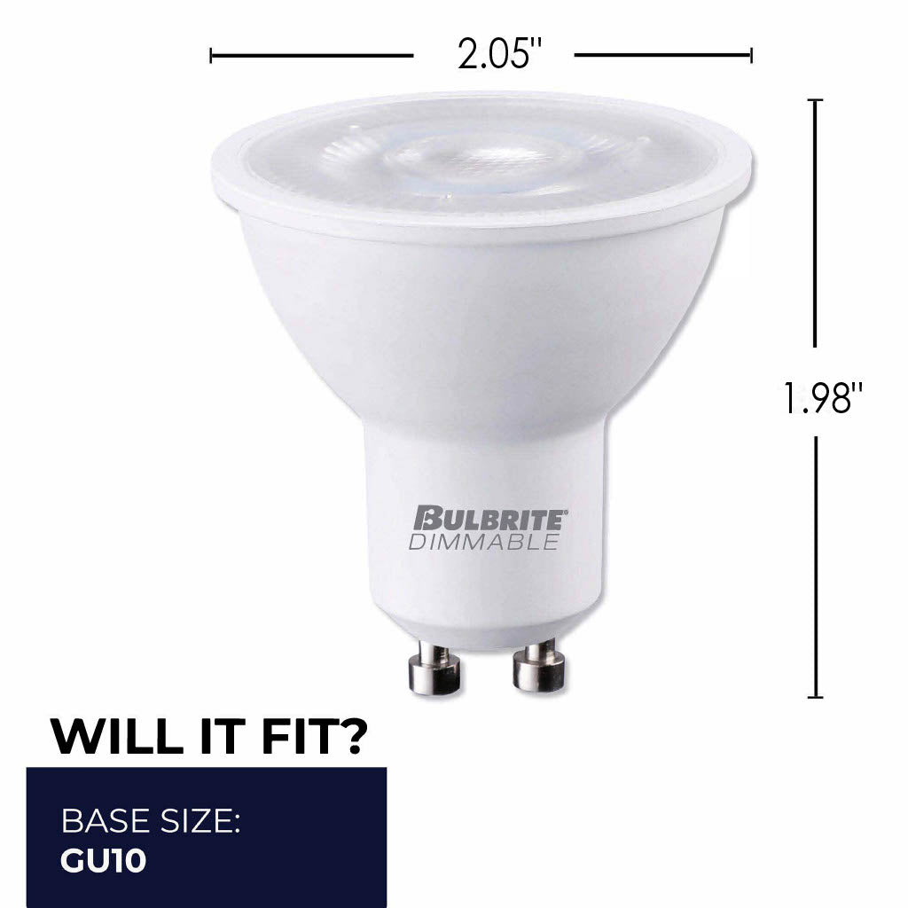 Bulbrite 771108 LED 6 Watt PAR16 Light Bulb with a E26 Base - 2700K (Warm White Light) 500 Lumens