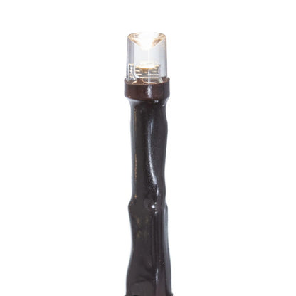 Vickerman 500Lt x 36' 8 Function Snake Light End Connecting Set with 5mm Wide Angle Warm White (2800-3000KR) LED Lights and Brown Wire, Connect up to 2 Sets End to End. Includes an 8 Function Remote Control. Has a 9' Lead Wire Power Cord with ETL Approved