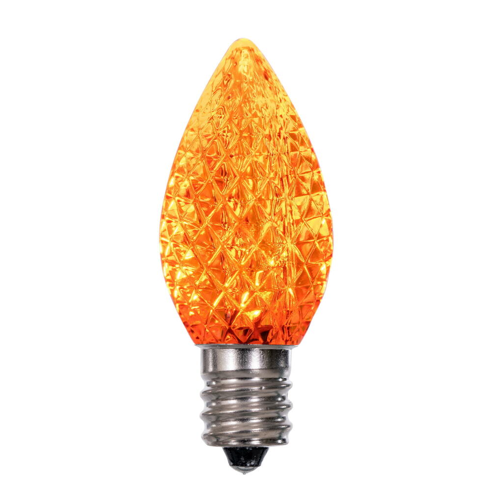 Vickerman C7 LED Orange Faceted Twinkle Bulb bag of 25