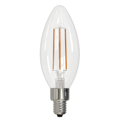 Bulbrite 776931 5W LED B11 4000K FILAMENT E12 CLEAR FULLY COMPATIBLE DIMMING
